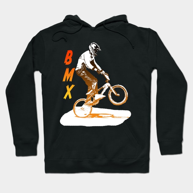 bmx race Hoodie by rickylabellevie